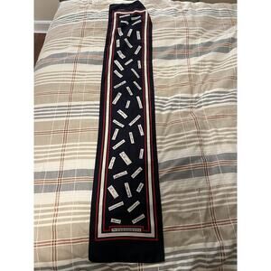 Millicent The Presidents Signatures Scarf Red White Blue Rectangular